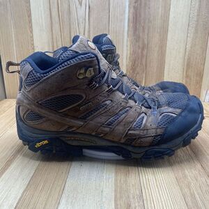 Merrell Earth Hiking Boots Men Size 11 Brown Mid Waterproof Outdoor Trail 2088